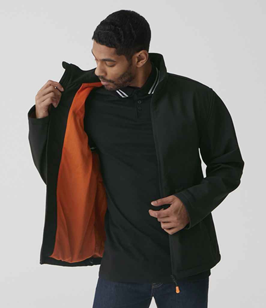 Regatta Thermogen Powercell 5000 Heated Soft Shell Jacket | Black/Magma Orange - Regatta Professional - Lancashire Teamwear