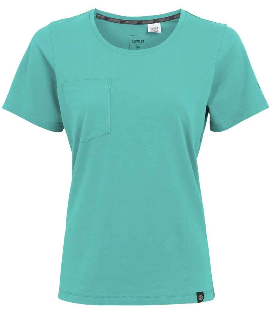 Regatta Ladies Ada Cotton Stretch T-Shirt Wilderness Green