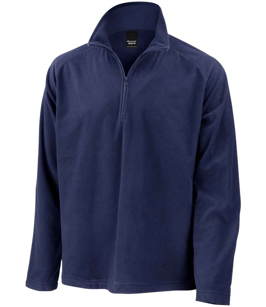 Result Core Zip Neck Micro Fleece | Navy - Lancashire Teamwear
