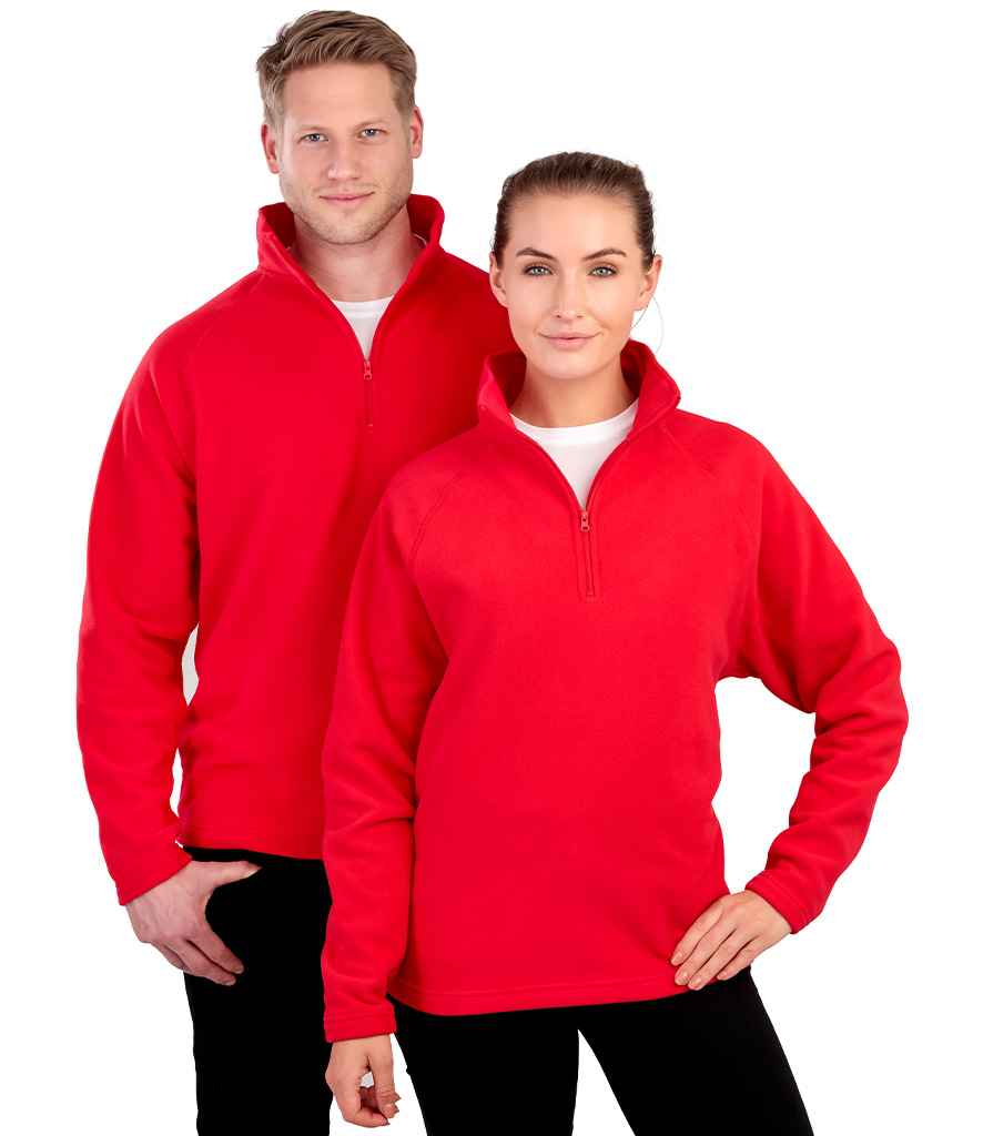 Result Core Zip Neck Micro Fleece | Red - Lancashire Teamwear