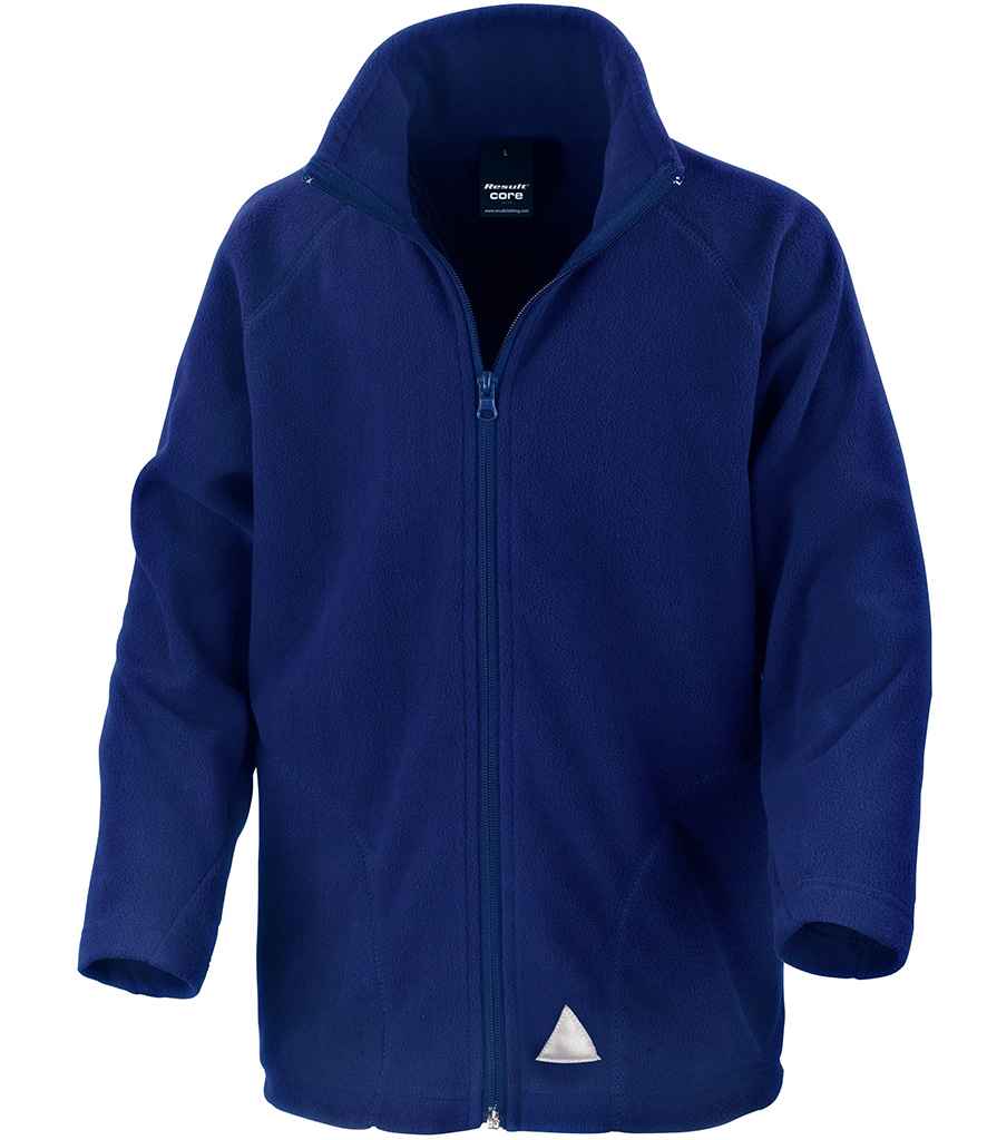 Result Core Kids/Youths Micro Fleece Jacket | Royal Blue - Lancashire Teamwear