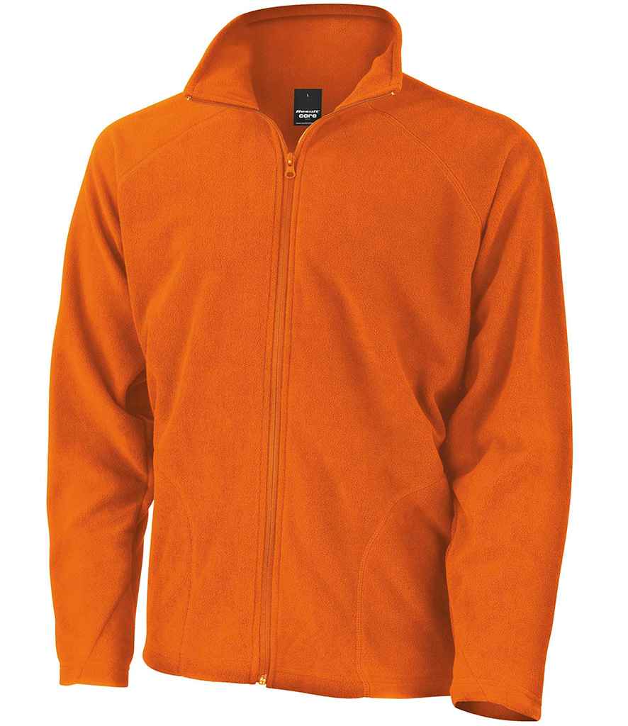 Result Core Micro Fleece Jacket | Orange - Lancashire Teamwear