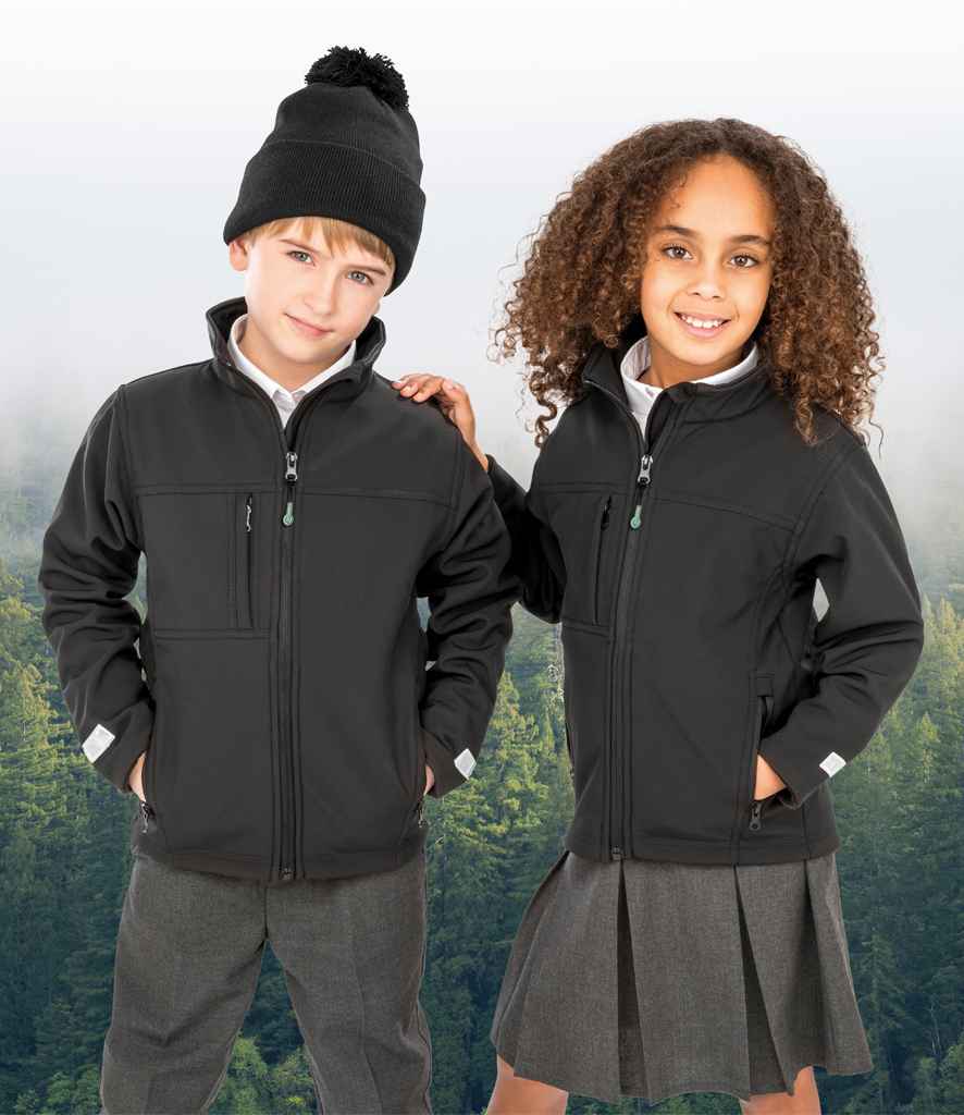 Result Kids Classic Soft Shell Jacket | Black - Lancashire Teamwear