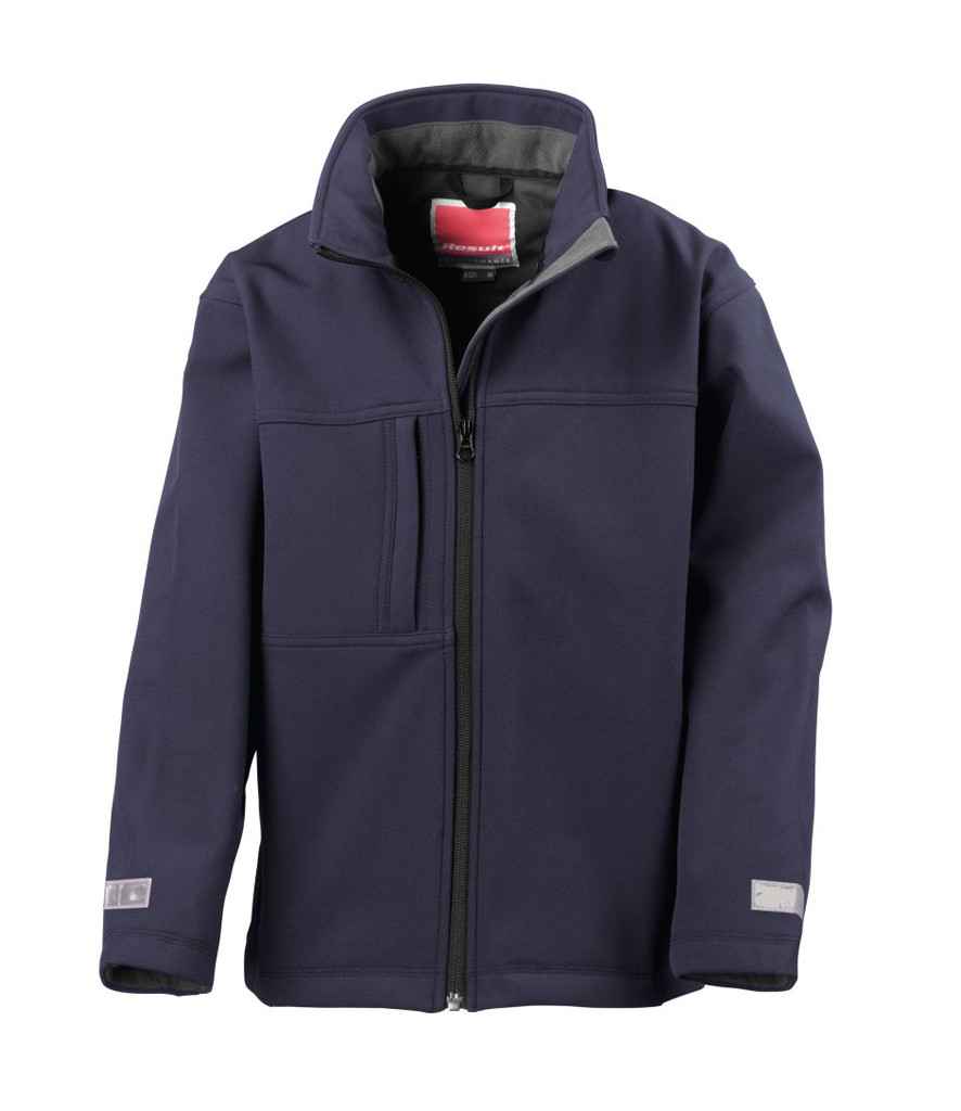 Result Kids Classic Soft Shell Jacket | Navy - Lancashire Teamwear