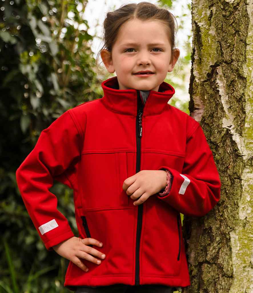 Result Kids Classic Soft Shell Jacket | Red - Lancashire Teamwear