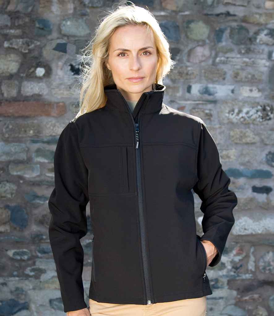 Result Ladies Classic Soft Shell Jacket | Black - Lancashire Teamwear
