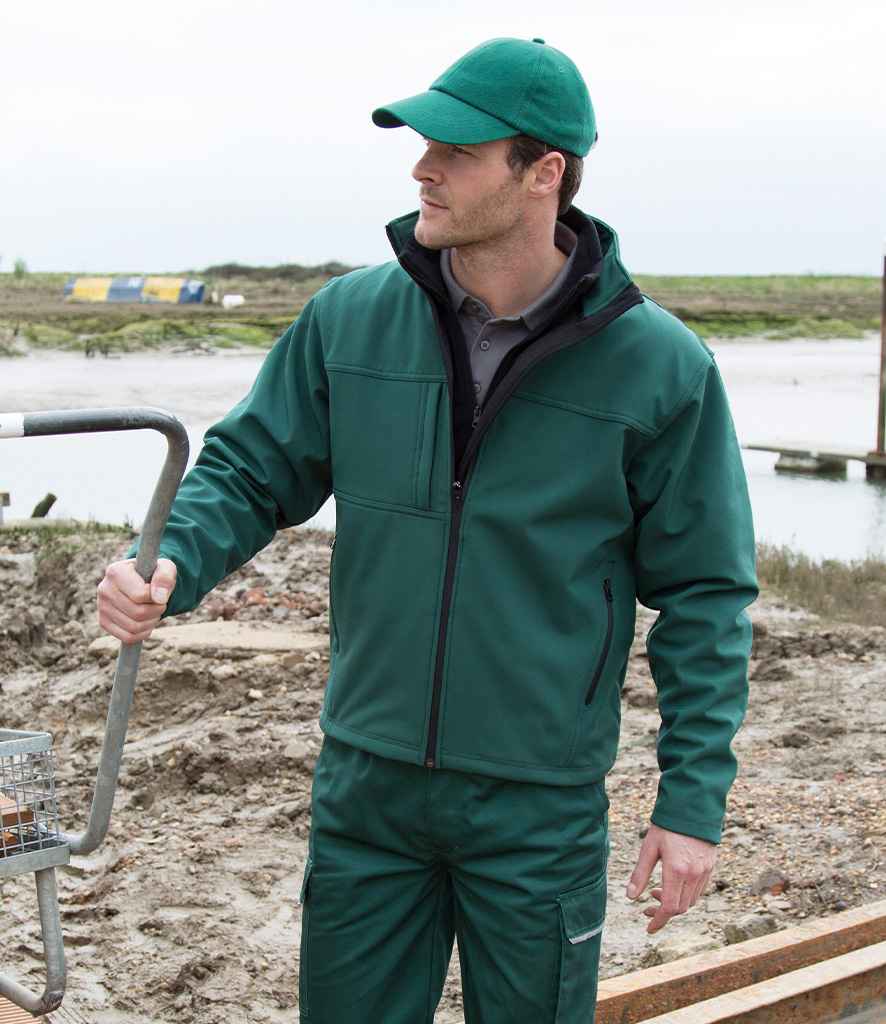 Result Classic Soft Shell Jacket | Bottle Green - Lancashire Teamwear