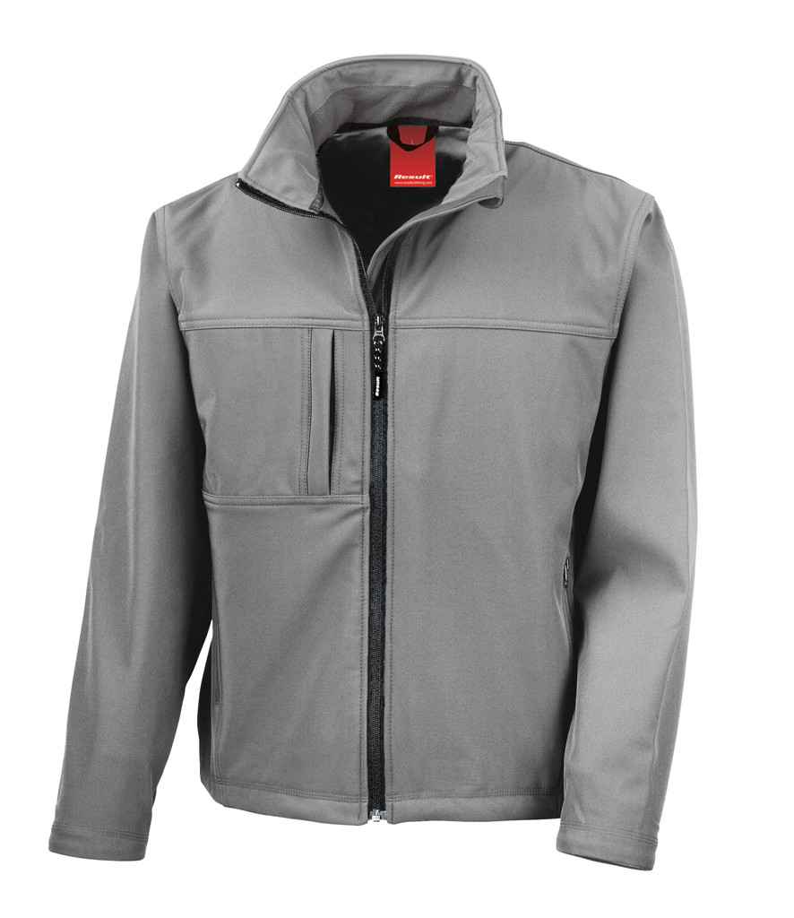 Result Classic Soft Shell Jacket Workguard Grey