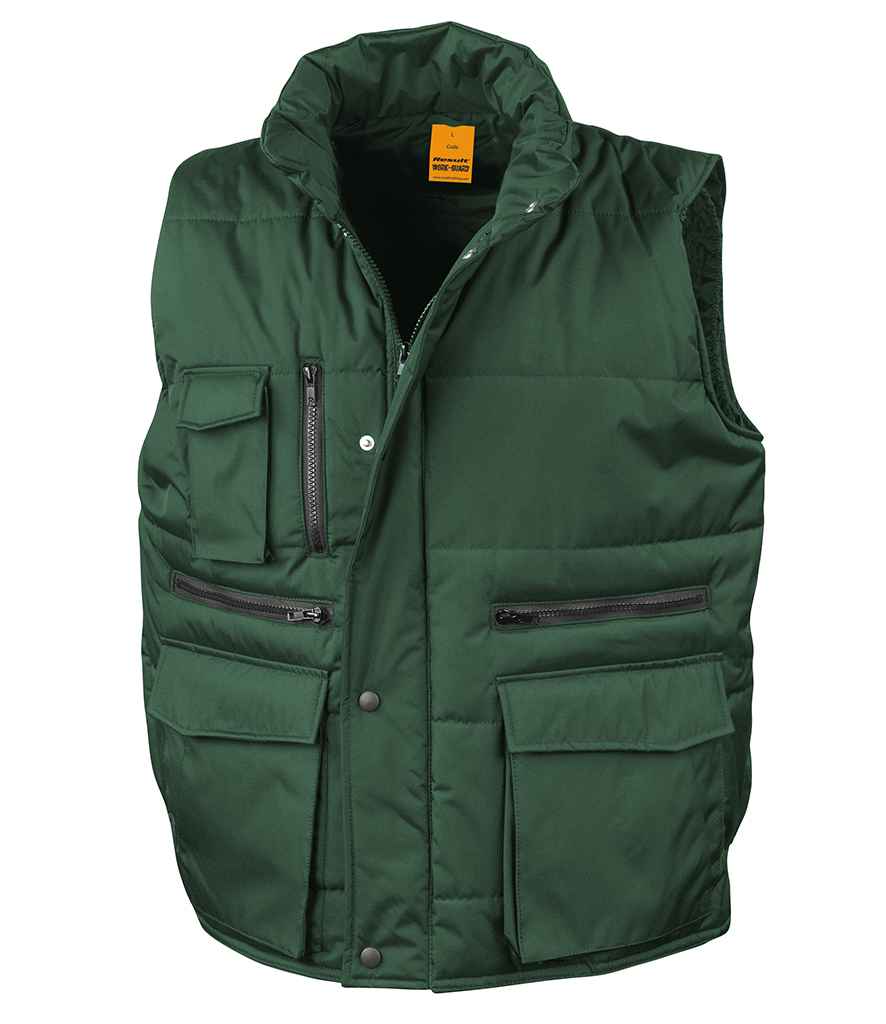 Result Work-Guard Lance Bodywarmer Bottle Green