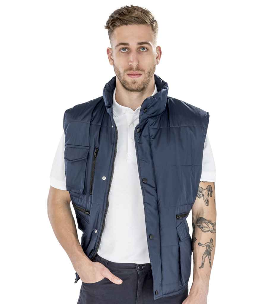 Result Work-Guard Lance Bodywarmer | Navy Gilet - Lancashire Teamwear