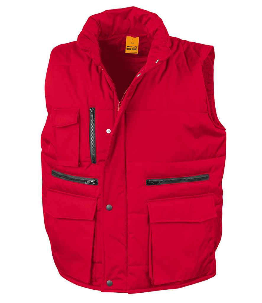 Result Work-Guard Lance Bodywarmer | Red Gilet - Lancashire Teamwear