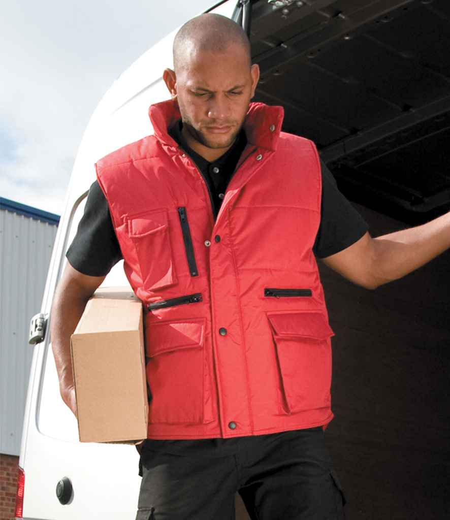 Result Work-Guard Lance Bodywarmer | Red Gilet - Lancashire Teamwear