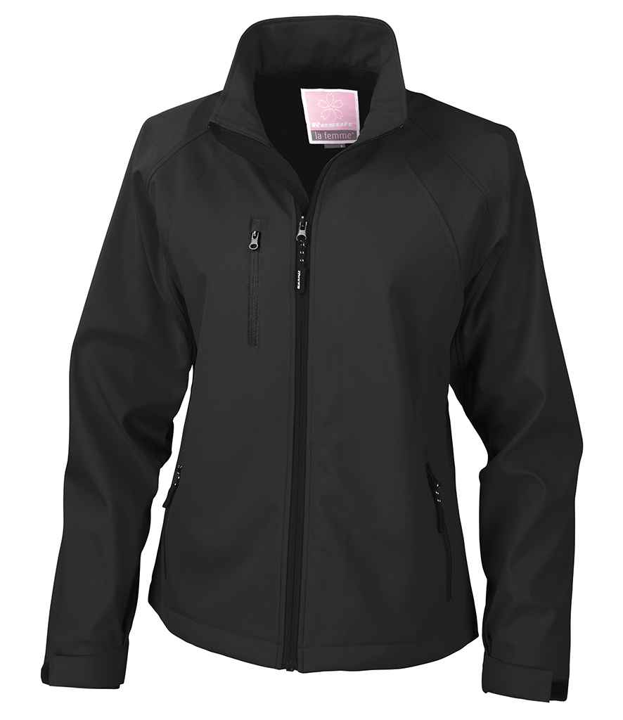 Result Ladies Base Layer Soft Shell Jacket | Black - Lancashire Teamwear