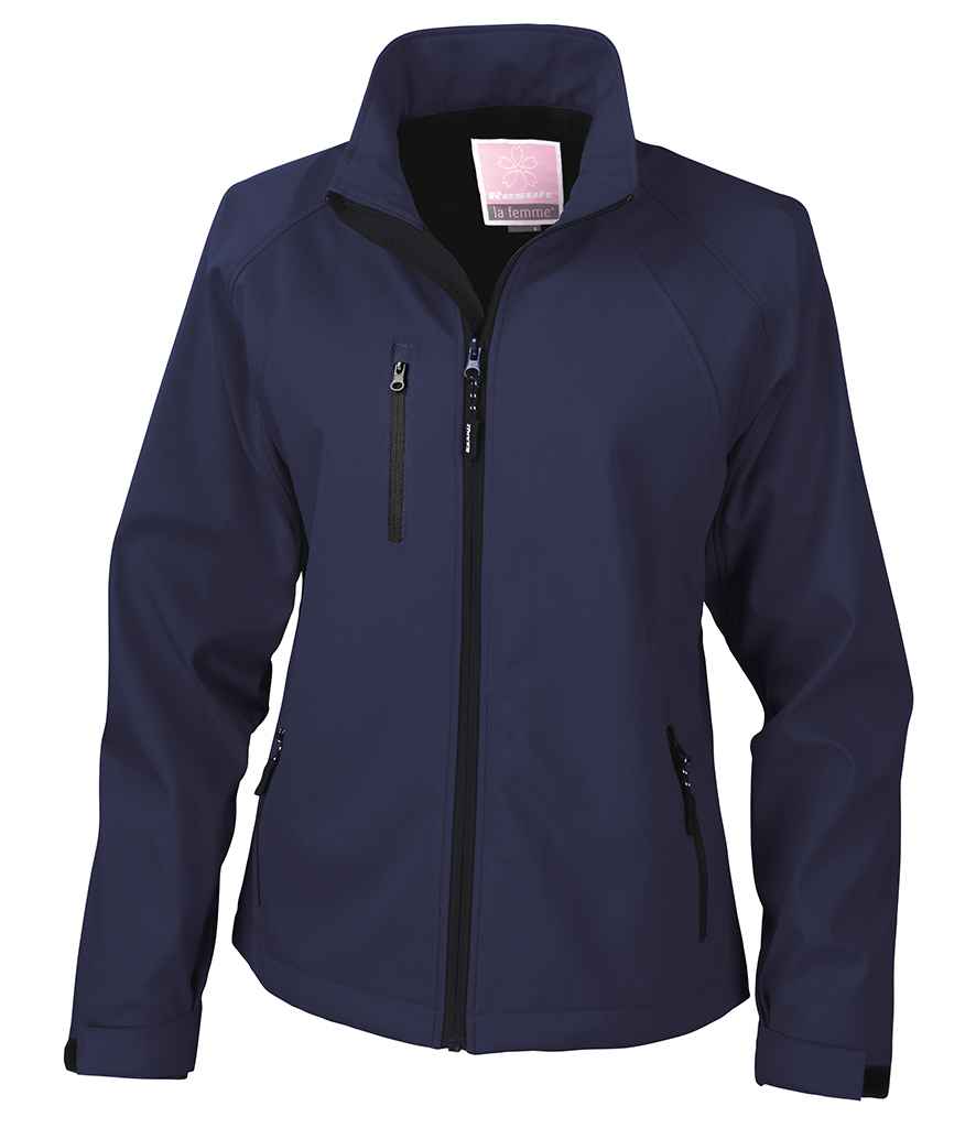 Result Ladies Base Layer Soft Shell Jacket | Navy - Lancashire Teamwear
