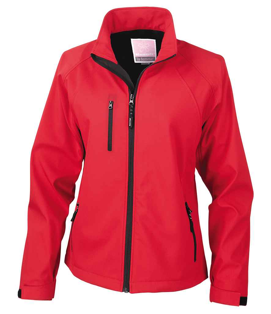 Result Ladies Base Layer Soft Shell Jacket Red