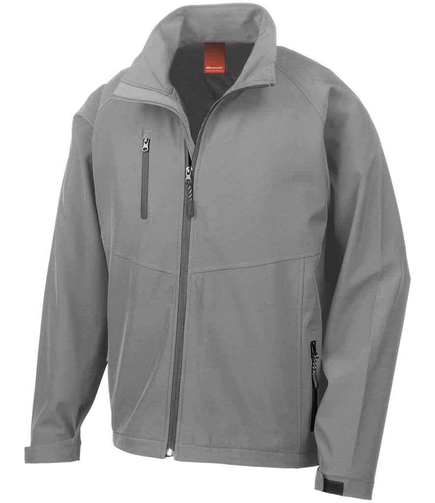 Result Base Layer Soft Shell Jacket Silver Grey
