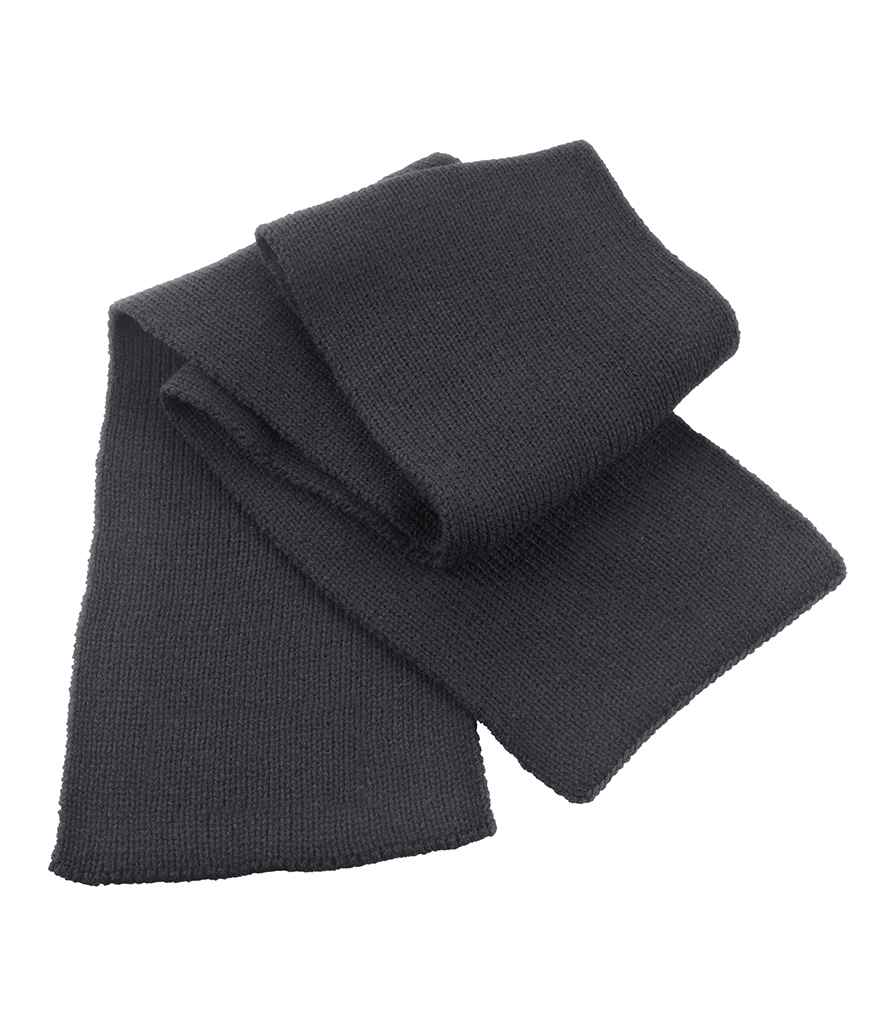 Result Classic Heavy Knit Scarf Charcoal