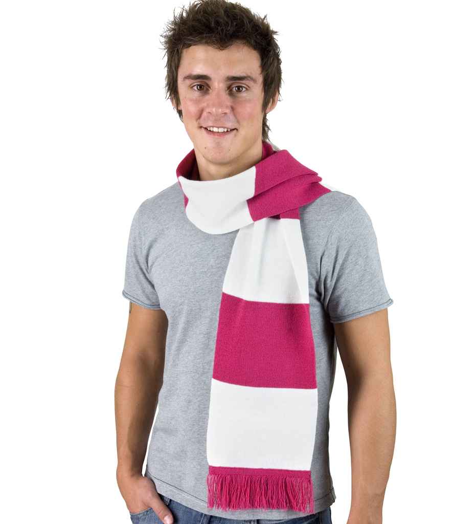 Result Team Scarf | Fuchsia/White - Result Winter Essentials - Lancashire Teamwear