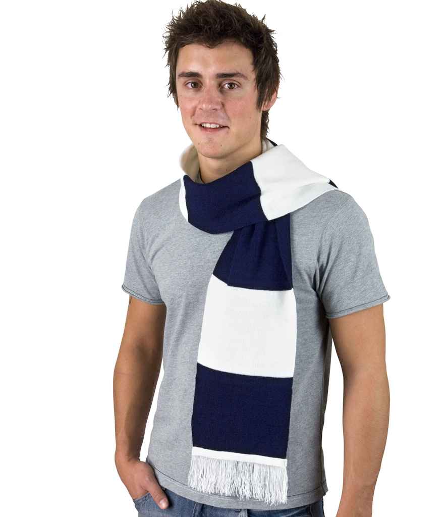 Result Team Scarf | White/Navy - Result Winter Essentials - Lancashire Teamwear