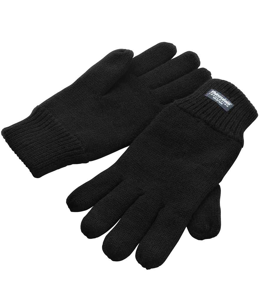 Result Classic Lined Thinsulate™ Gloves | Black - Result Winter Essentials - Lancashire Teamwear