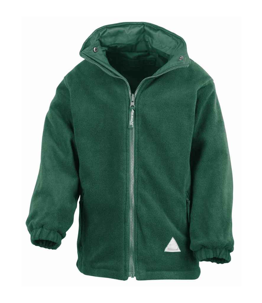 Result Kids/Youths Fleece Lined StormDri 4000 Jacket | Bottle Green/Bottle Green - Lancashire Teamwear