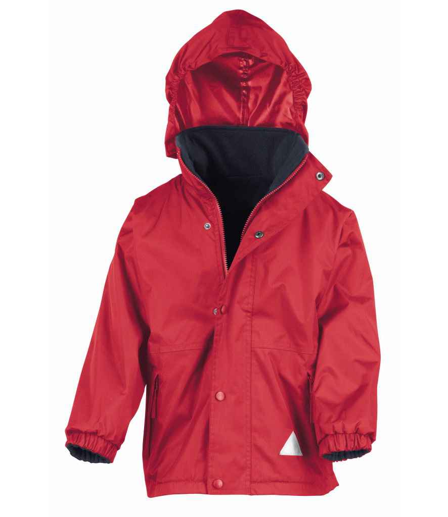 Result Kids/Youths Fleece Lined StormDri 4000 Jacket | Red/Navy - Lancashire Teamwear