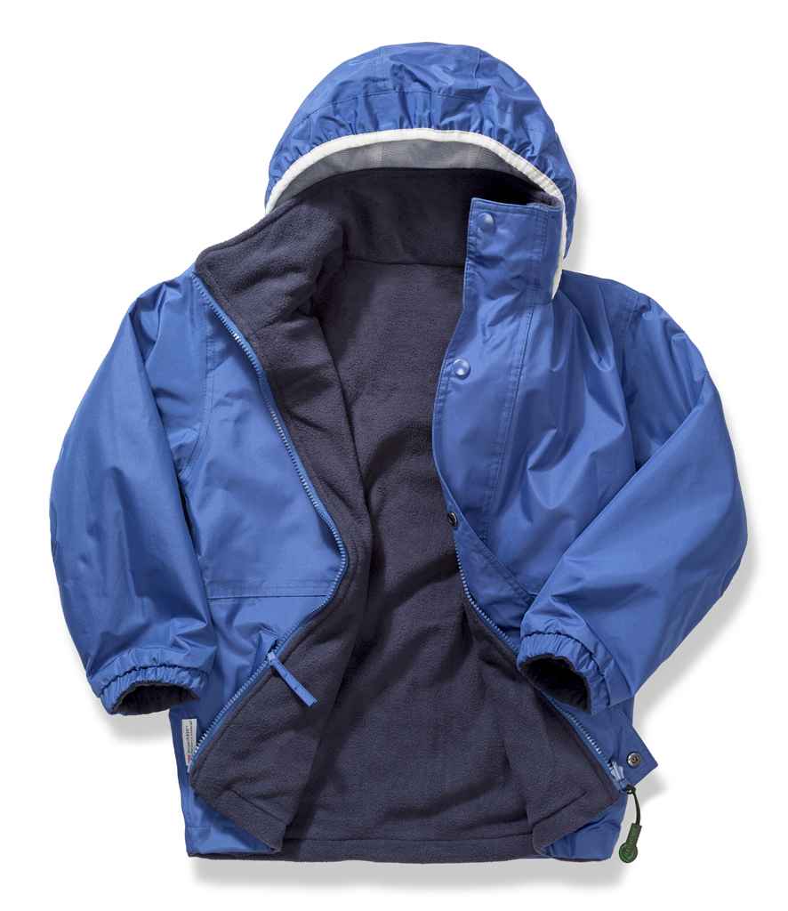 Result Kids/Youths Fleece Lined StormDri 4000 Jacket | Royal Blue/Navy - Lancashire Teamwear