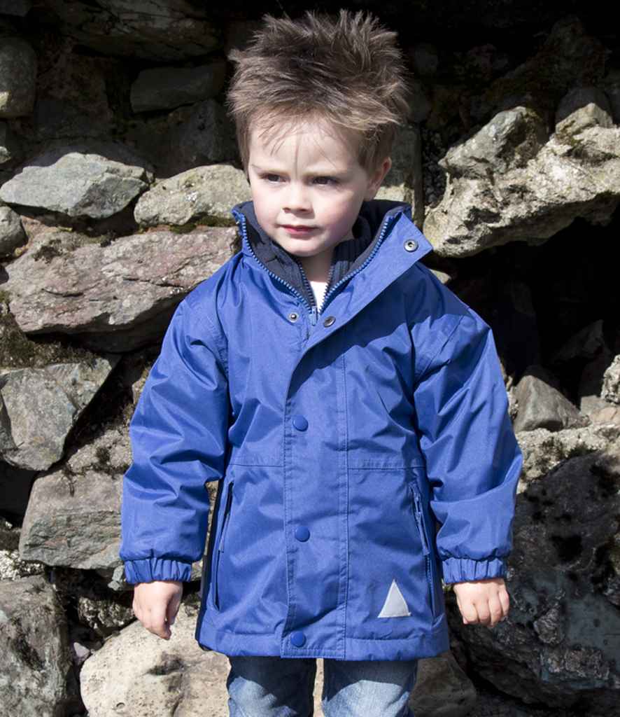 Result Kids/Youths Fleece Lined StormDri 4000 Jacket | Royal Blue/Navy - Lancashire Teamwear