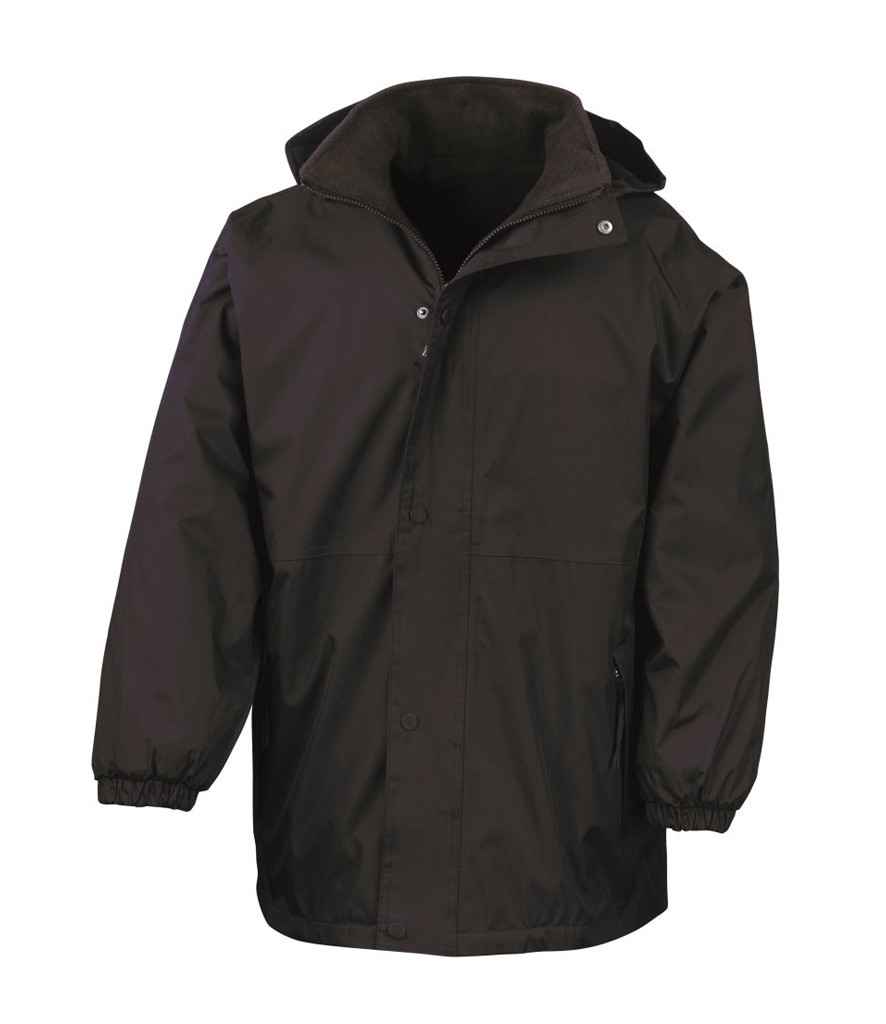 Result Fleece Lined StormDri 4000 Waterproof Jacket | Brown/Brown - Lancashire Teamwear