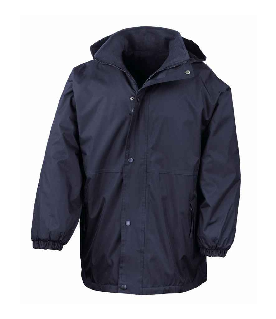 Result Fleece Lined StormDri 4000 Waterproof Jacket | Navy/Navy - Lancashire Teamwear