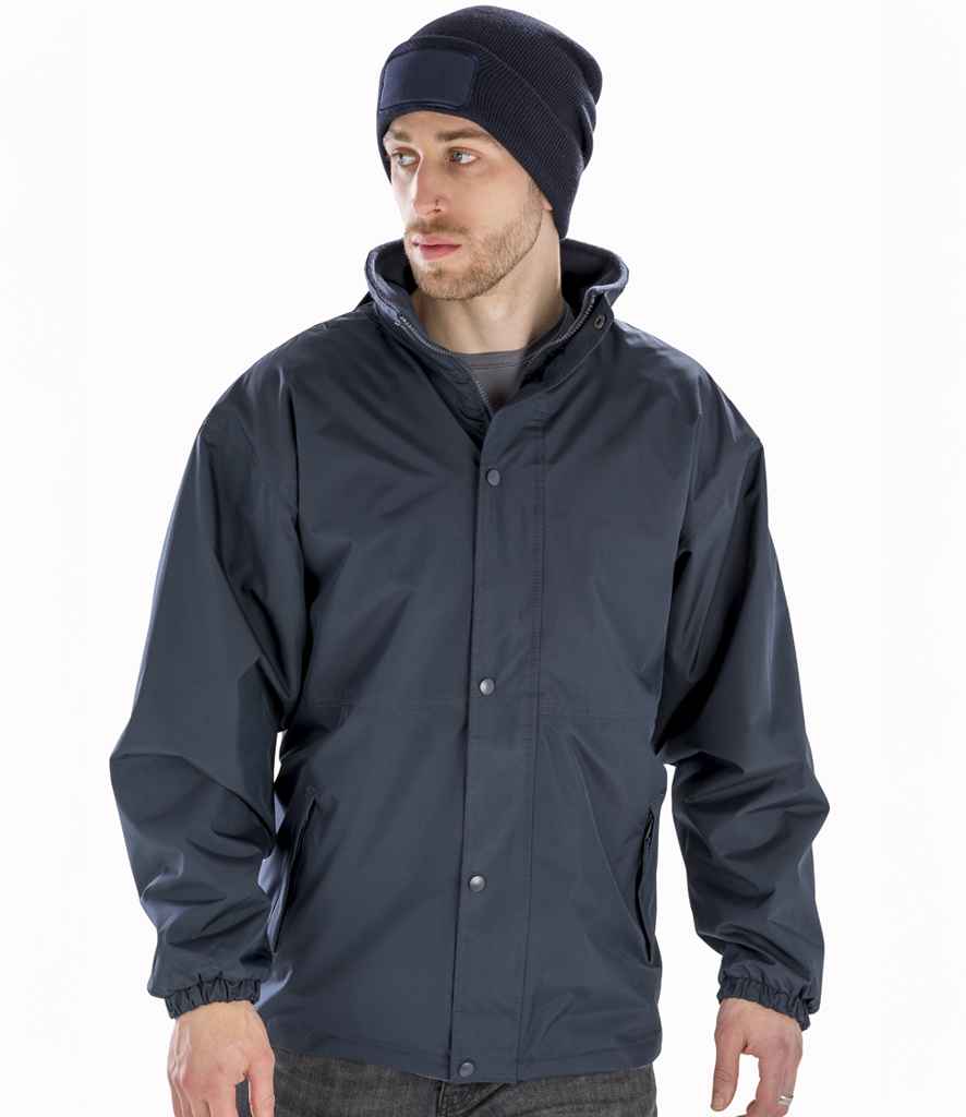 Result Fleece Lined StormDri 4000 Waterproof Jacket | Navy/Navy - Lancashire Teamwear