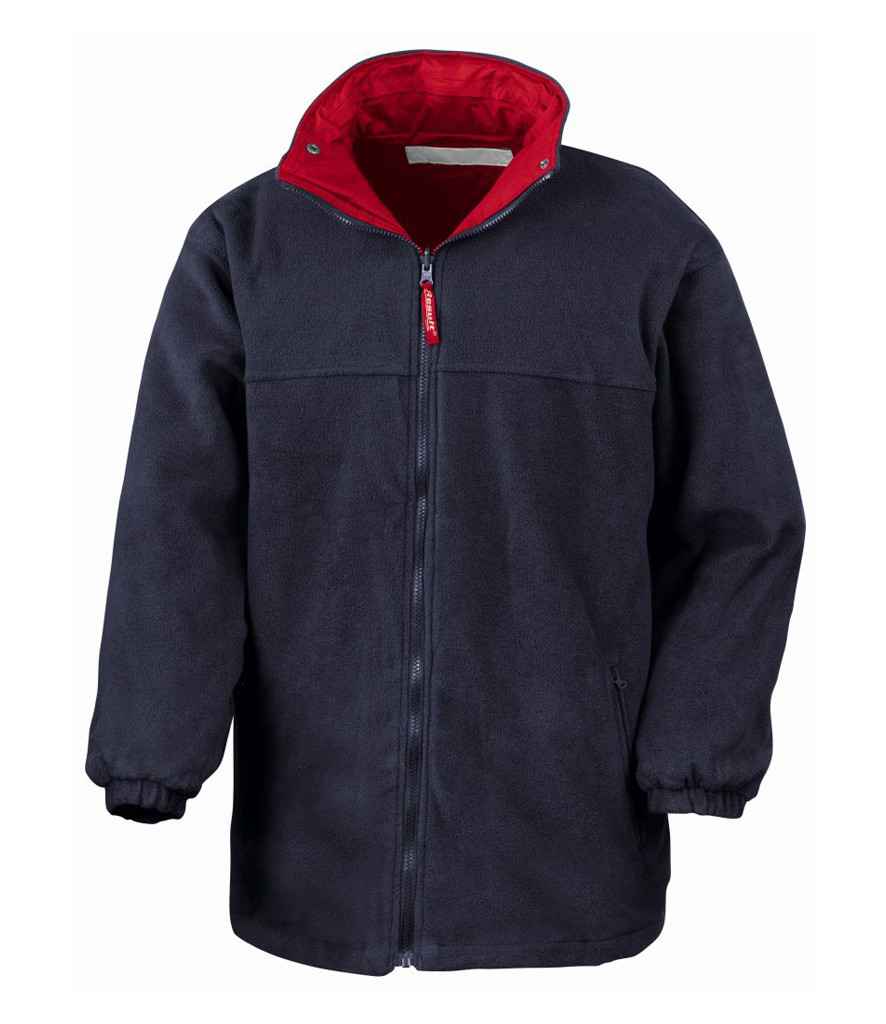 Result Fleece Lined StormDri 4000 Waterproof Jacket | Red/Navy - Lancashire Teamwear