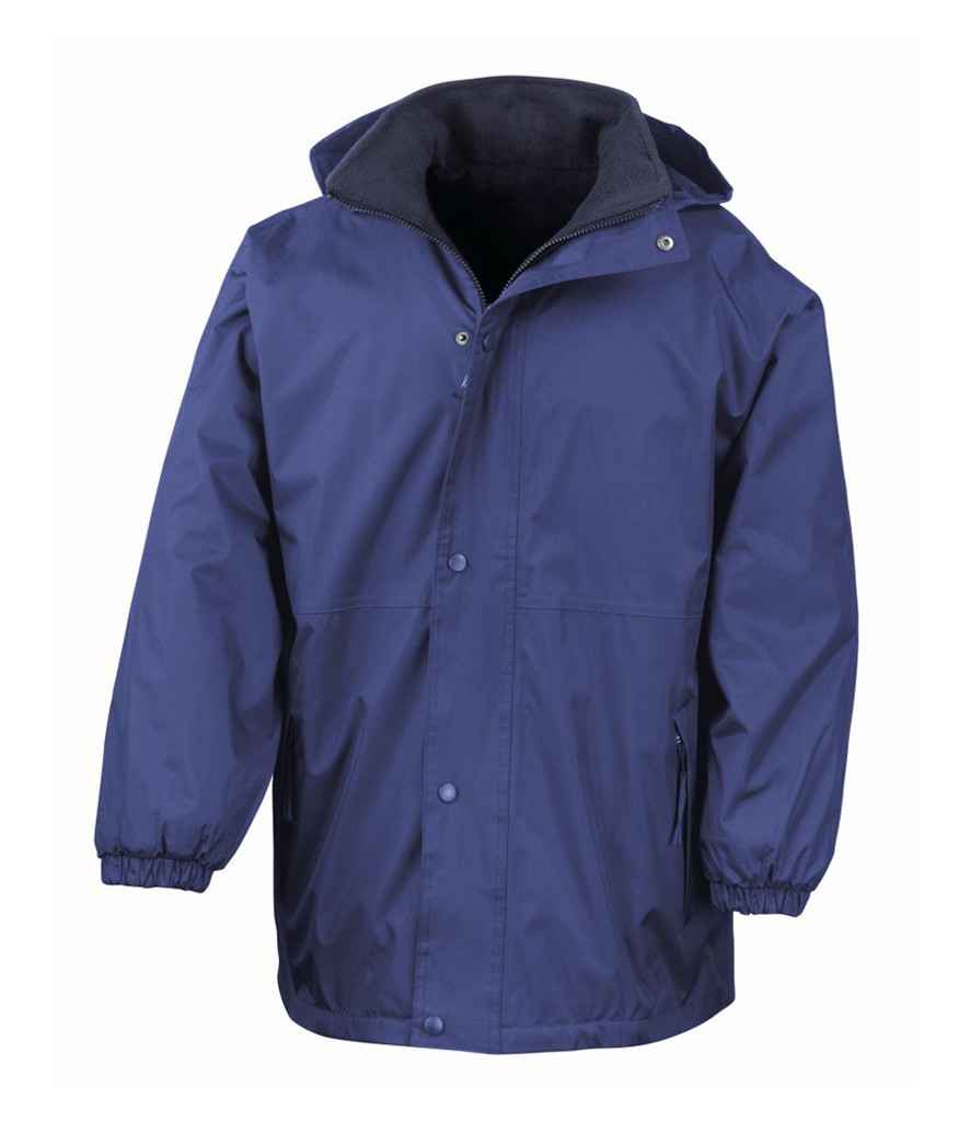 Result Fleece Lined StormDri 4000 Waterproof Jacket | Royal Blue/Navy - Lancashire Teamwear