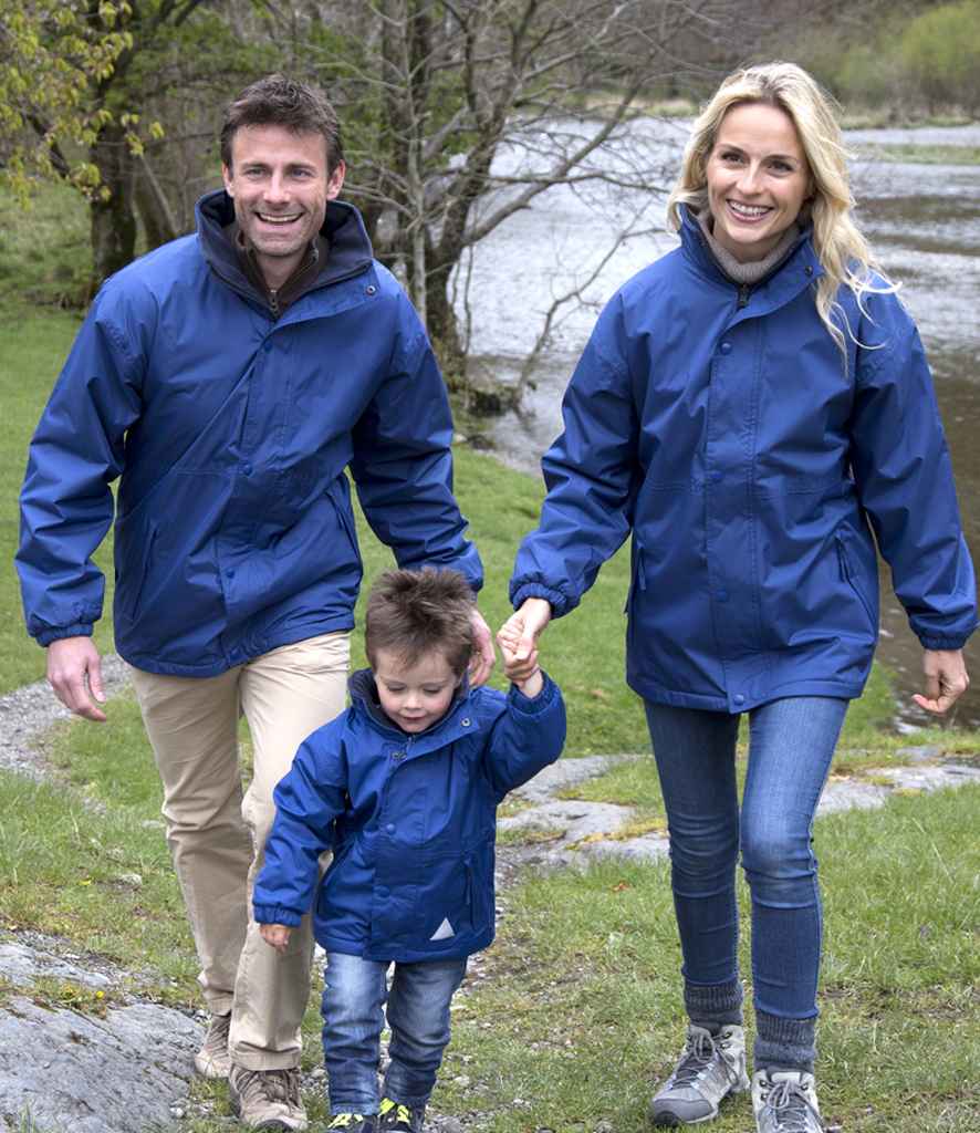 Result Fleece Lined StormDri 4000 Waterproof Jacket | Royal Blue/Navy - Lancashire Teamwear