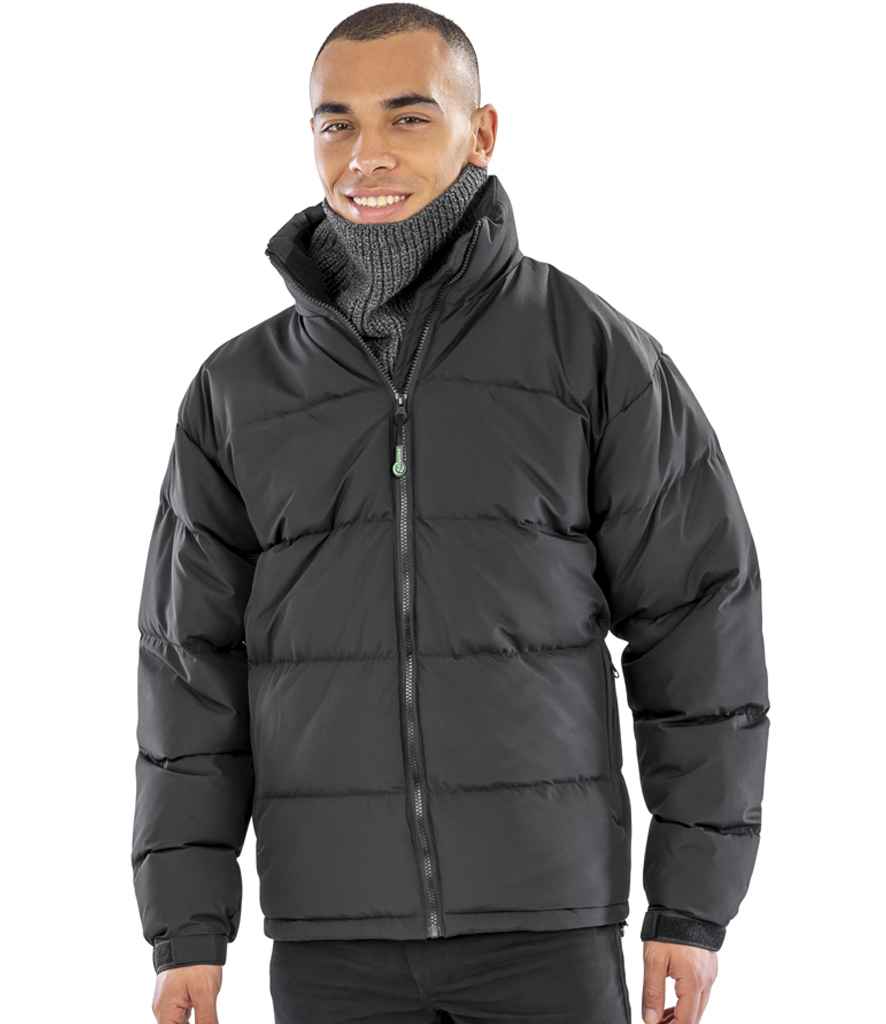 Result Urban Holkham Down Feel Jacket | Black - Lancashire Teamwear