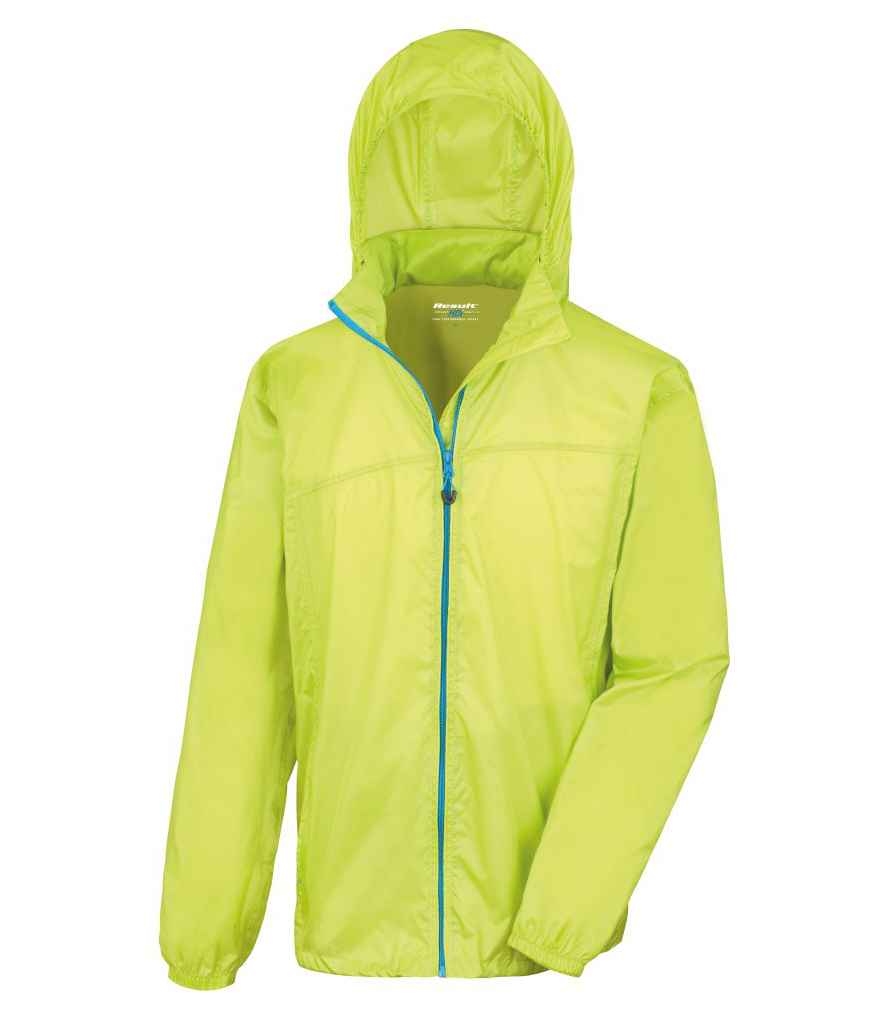 Result Urban HDi Quest Stowable Jacket | Lime Green/Royal Blue - Lancashire Teamwear