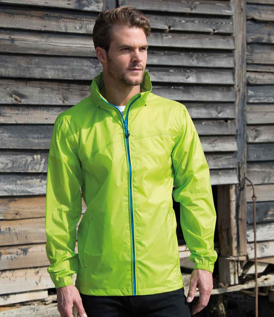 Result Urban HDi Quest Stowable Jacket | Lime Green/Royal Blue - Lancashire Teamwear
