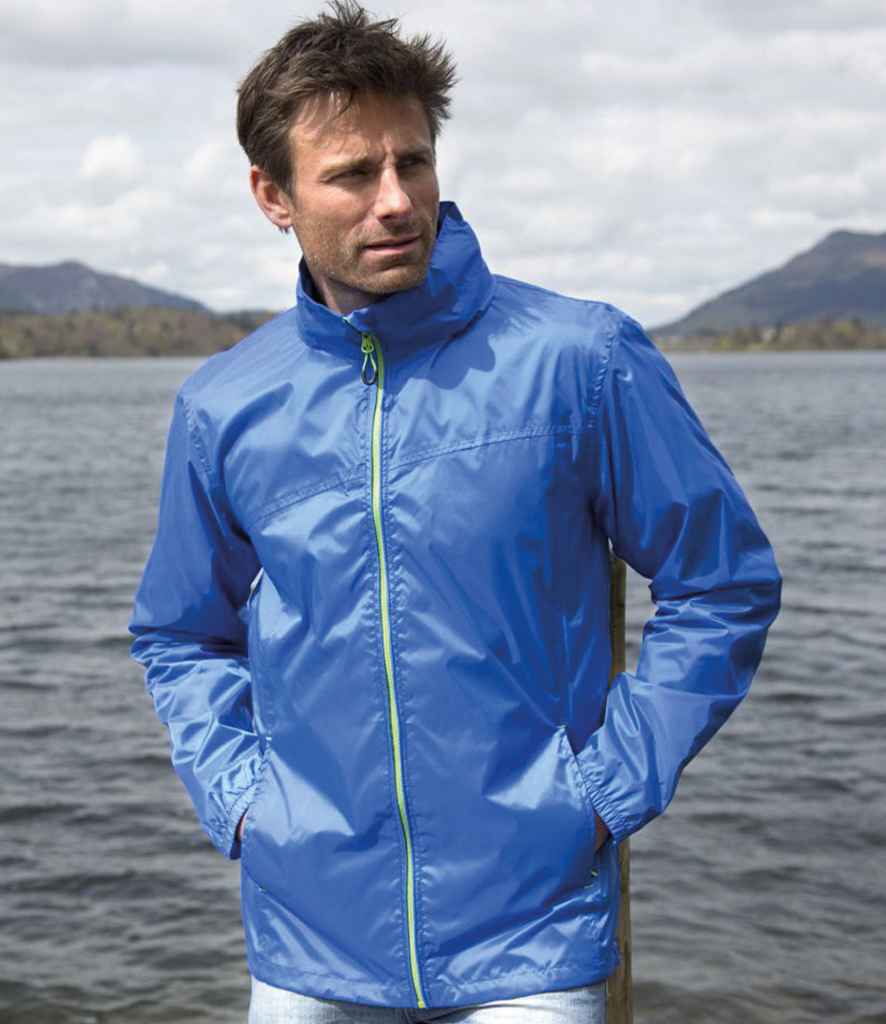 Result Urban HDi Quest Stowable Jacket | Royal Blue/Lime Green - Lancashire Teamwear