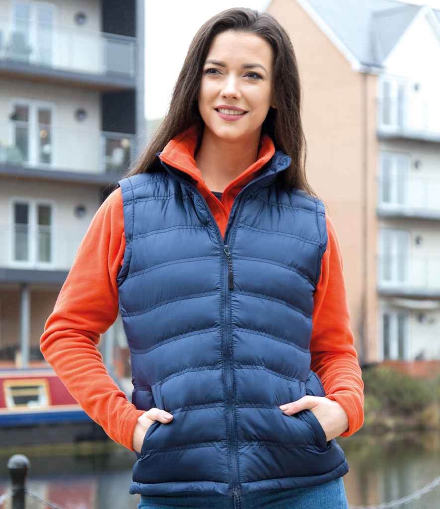 Result Urban Ladies Ice Bird Padded Gilet | Navy - Lancashire Teamwear