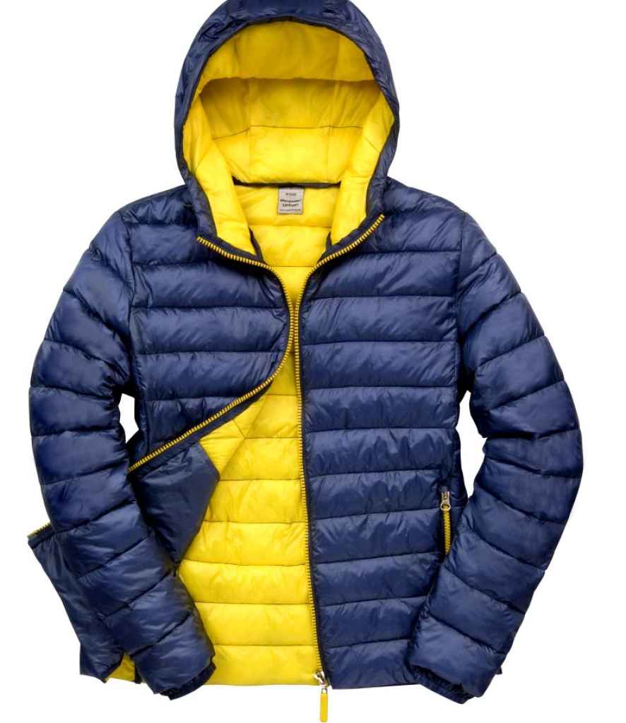 Result Urban Snow Bird Padded Jacket | Navy/Yellow - Lancashire Teamwear