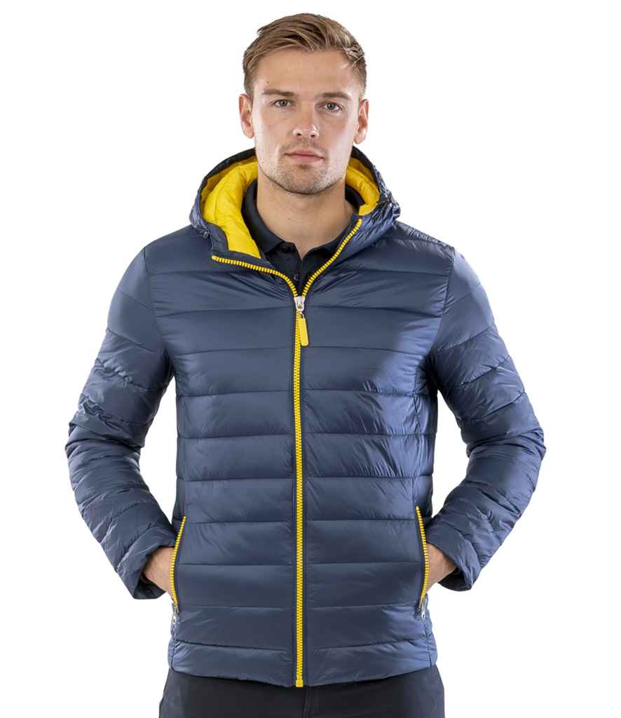 Result Urban Snow Bird Padded Jacket | Navy/Yellow - Lancashire Teamwear