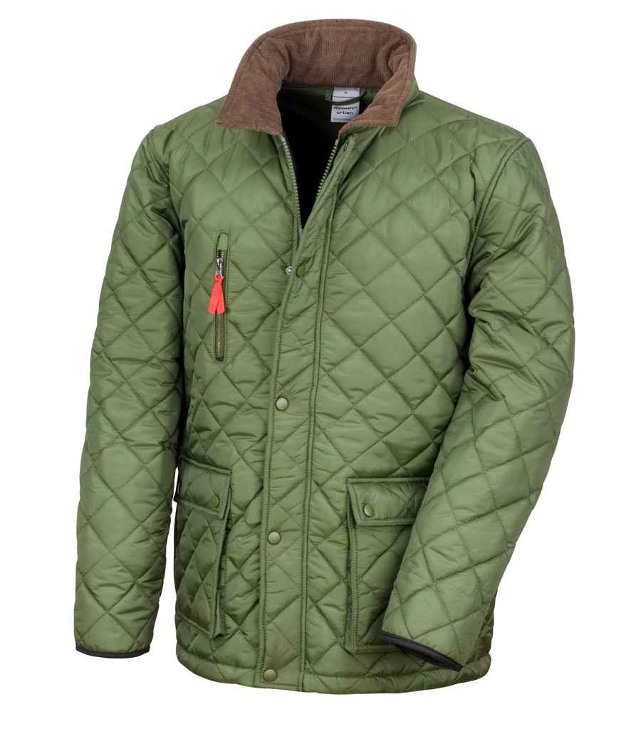 Result Urban Cheltenham Gold Jacket | Olive Green - Lancashire Teamwear