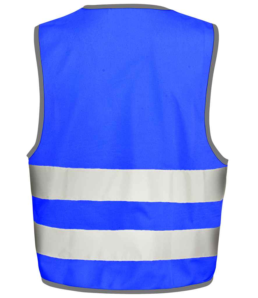 Result Core Kids Enhanced Vis Vest | Royal Blue Waistcoat - Lancashire Teamwear