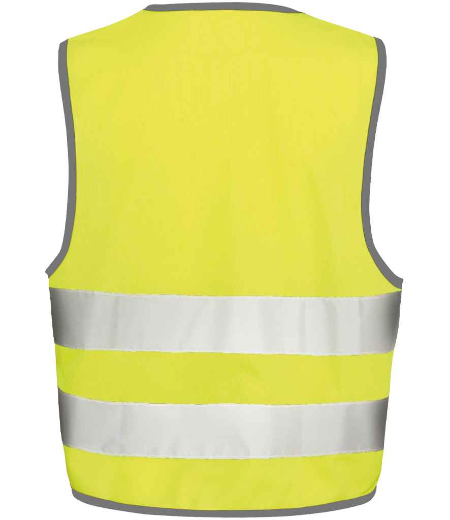 Result Core Kids Hi-Vis Safety Vest | Fluorescent Yellow Waistcoat - Lancashire Teamwear