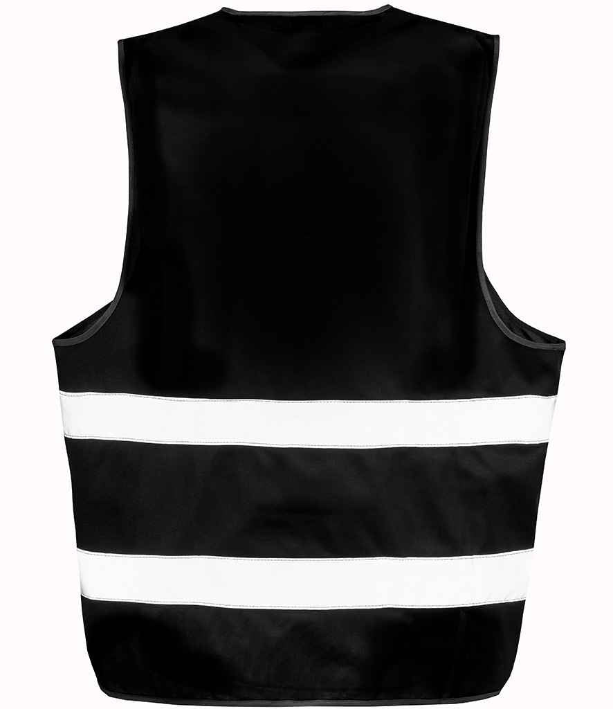 Result Core Enhanced Vis Vest | Black Waistcoat - Lancashire Teamwear
