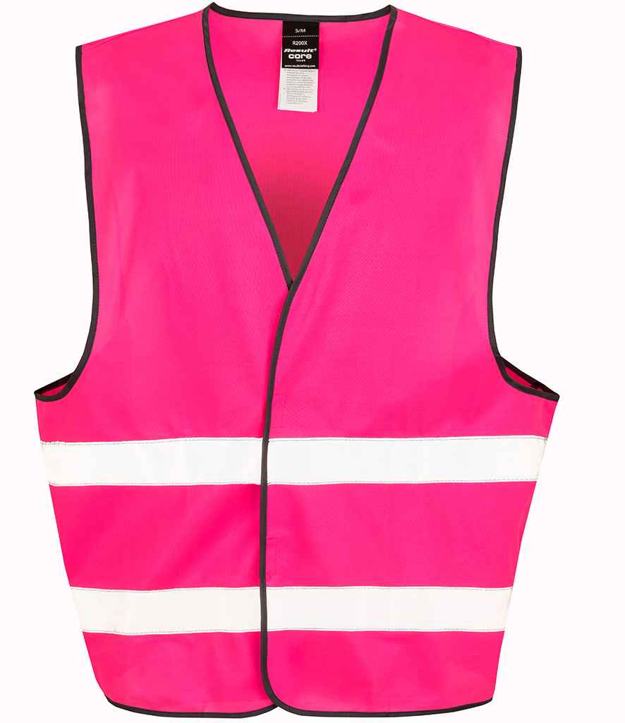 Result Core Enhanced Vis Vest | Fluorescent Pink Waistcoat - Lancashire Teamwear