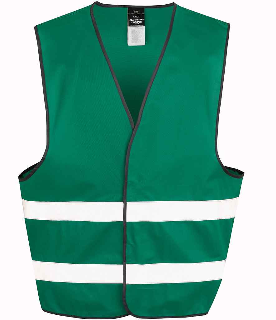 Result Core Enhanced Vis Vest | Paramedic Green Waistcoat - Lancashire Teamwear