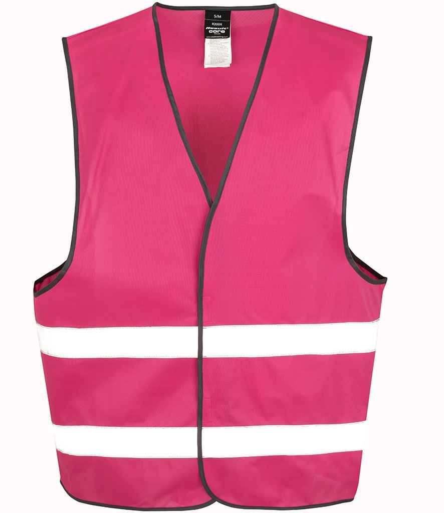 Result Core Enhanced Vis Vest | Raspberry Waistcoat - Lancashire Teamwear