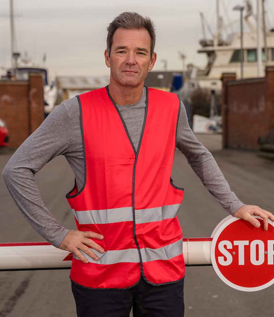 Result Core Enhanced Vis Vest | Red Waistcoat - Lancashire Teamwear