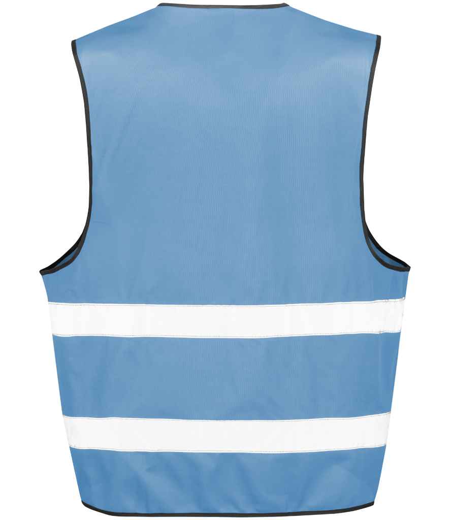 Result Core Enhanced Vis Vest | Sky Blue Waistcoat - Lancashire Teamwear
